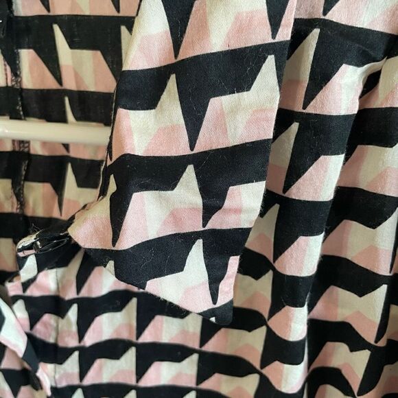 Who What Wear Dress Women’s Size XXL Geometric Print Fit N Flair ALTERED - Picture 9 of 10